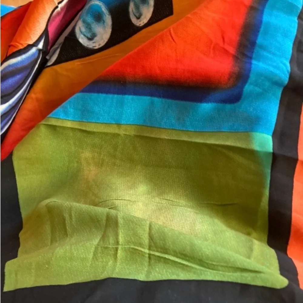 Colorful Abstract Kaftan Dress /beach coverup